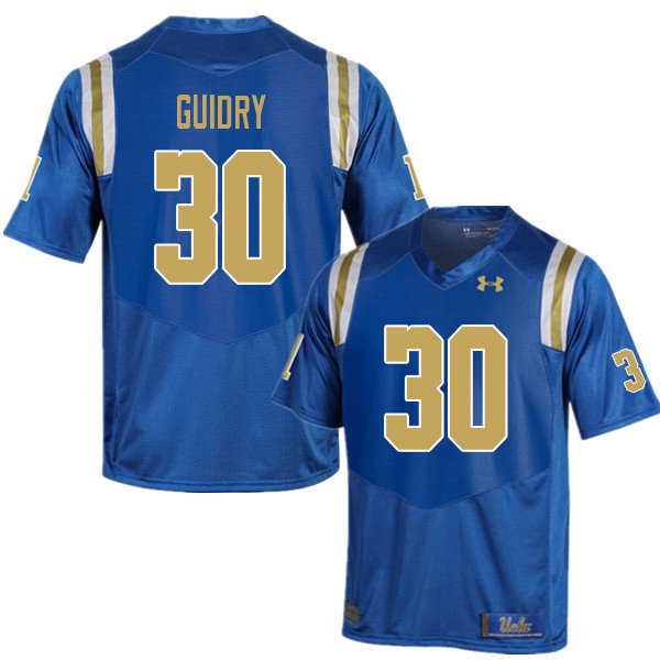 Men #30 Elisha Guidry UCLA Bruins College Football Jerseys Sale-Blue - Click Image to Close